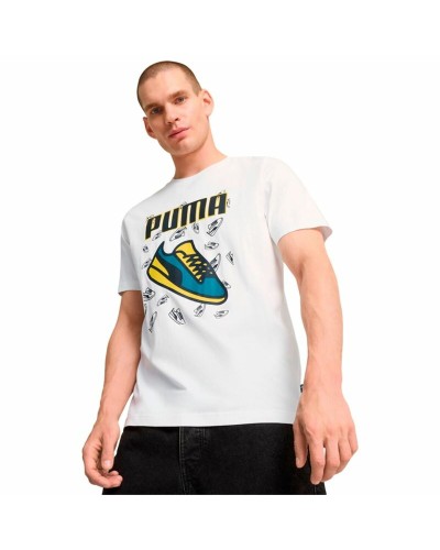 Heren-T-Shirt met Korte Mouwen Puma Graphics Sneaker