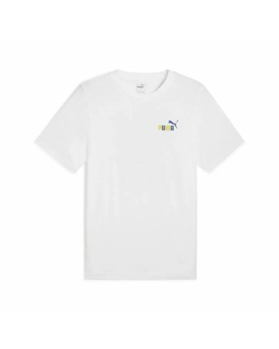 Puma Camiseta Hombre Graphics Sports Club Blanca - Manga Corta Deporte
