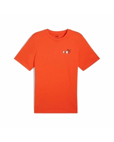 T-shirt med kortärm Herr Puma Graphics Puma Sports Club Orange