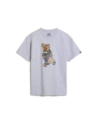 Vans Jungen T-Shirt Peace Oso Crew Grau - Kurzarm Baumwolle
