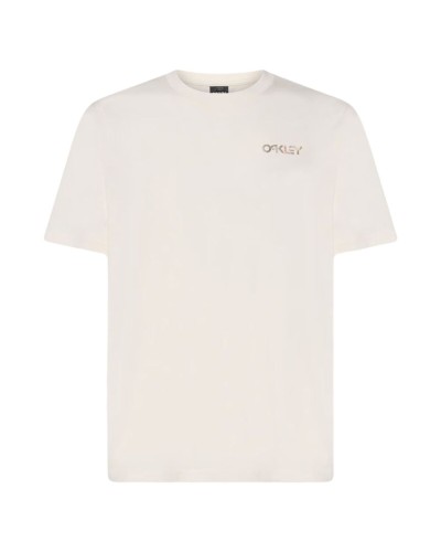 Camiseta de Manga Corta Hombre Oakley Fingerprint B1B Blanco