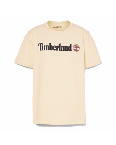T-shirt med kortärm Herr Timberland Kennebec River Linear Logo