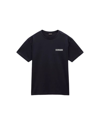 Heren-T-Shirt met Korte Mouwen Napapijri S-Linth Ss Zwart