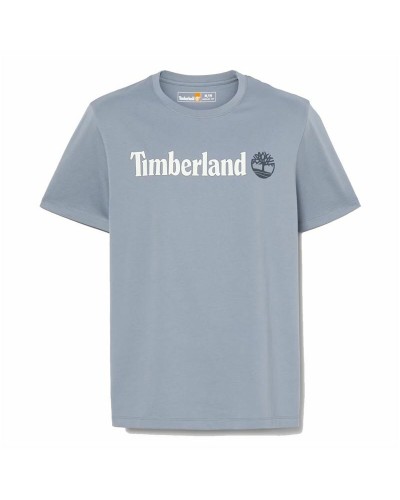 T-shirt med kortärm Herr Timberland Kennebec River Linear Logo