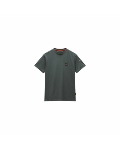 Napapijri S-Badge Ss - Maglia Uomo Maniche Corte - Cotone Blu
