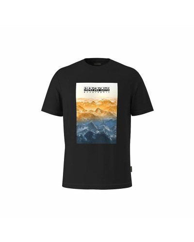 Napapijri S-Rollin SS - Camiseta Hombre Negra - Manga Corta Casual
