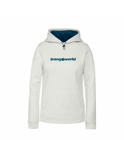 Trangoworld Sweat-shirt Femme Poppi Blanche - Capuche, Confort Optimal
