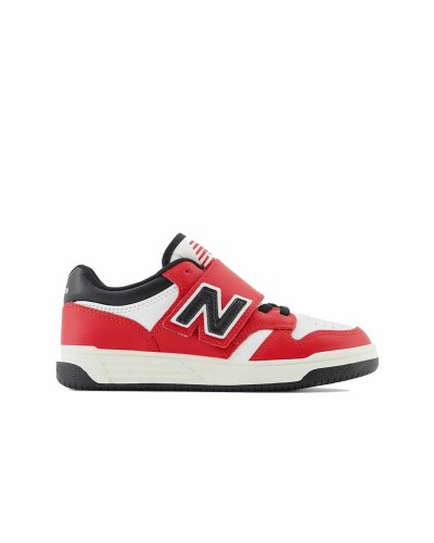 Scarpe Sportive per Bambini New Balance 480 HOOK LOOP Bianco Rosso Pomodoro