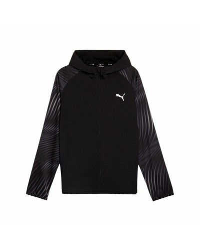 Träningsjacka Herr Puma Run Favorite Aop Woven Svart