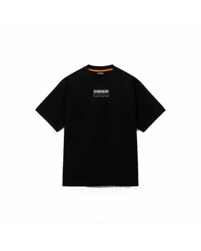 Heren-T-Shirt met Korte Mouwen Napapijri S-Premium Ss Zwart