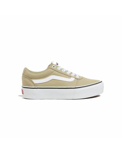 Dames casual sneakers Vans Ward Platform Cnvs Elm Beige Lichtbruin