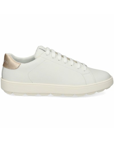 Geox Spherica Ecub-1: Women's Casual Shoes White - Breathable Comfort
