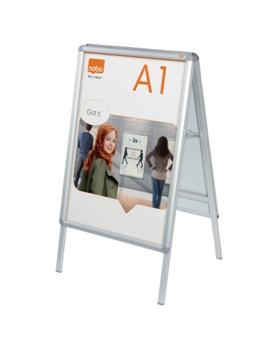 anslagstavla Nobo Aluminium polypropen