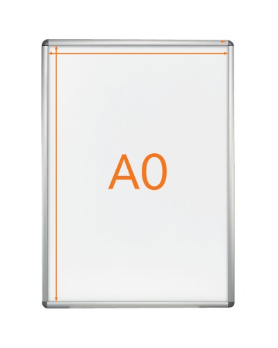 Nobo Tableau d'affichage Aluminium 90x60 cm - Cadre Polypropylène - Pour Bureau/Maison
