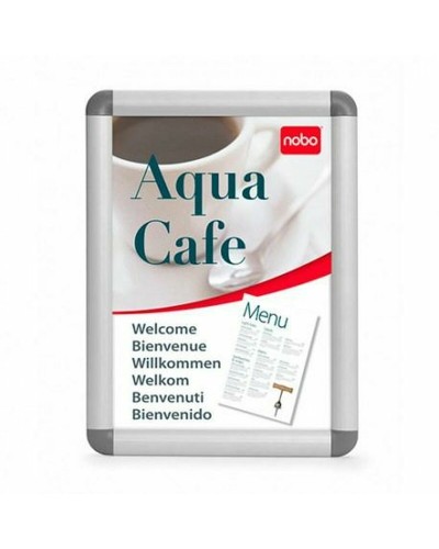 Tableau blanc Nobo Aluminium 90x60cm - Cadre Polypropylène - Effaçable à sec
