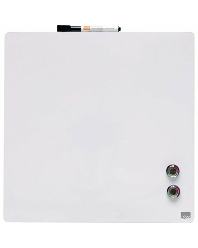 Nobo Lavagna Magnetica Bianca - Cornice Plastica, Scrittura Cancellabile
