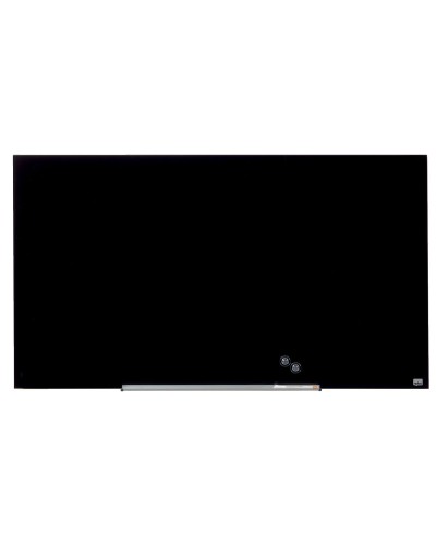 Nobo Pizarra Magnética Impression Pro Cristal Negro - Borrado en Seco
