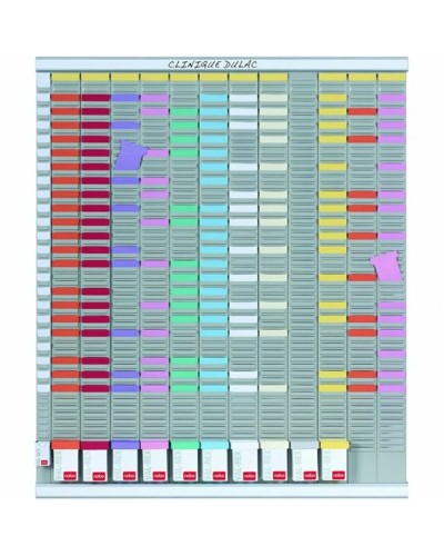 Nobo Planner Annuel Magnétique Aluminium Blanc - Organisation Maison/Bureau
