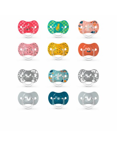 Suavinex Sucette Prints Multicolore - Lot de 2 Unités - 0-6 Mois
