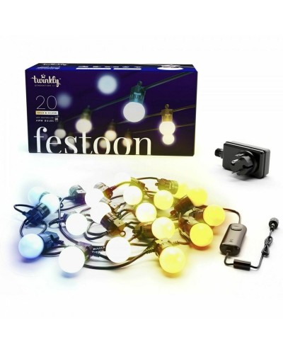 Twinkly Set Festa LED Multicolor, Effetti Luminosi Personalizzabili, Decorazioni Party
