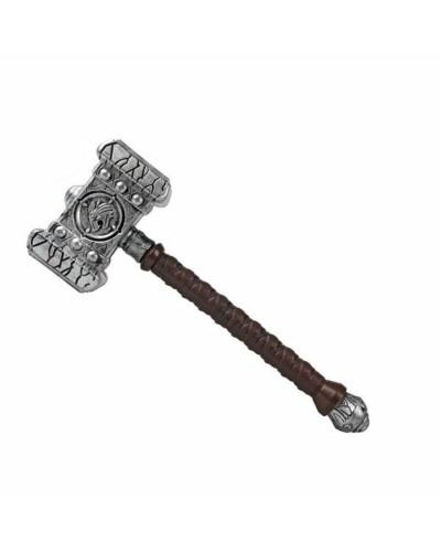 Ascia di Guerra Argentata 52cm - Decorazione Medievale [Cod. 59039]
