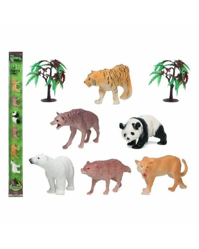 Ensemble Animaux Sauvages (8 pièces) - Figurines Réalistes Jeu Éducatif
