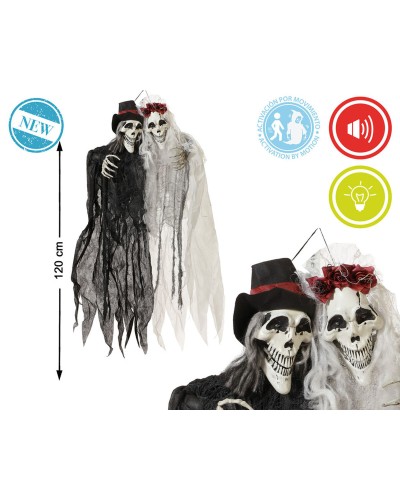 Halloweendekorationer Skelett 120 x 60 cm