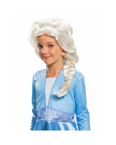 Parrucca Bionda Elsa Frozen - Costume Bambina, Treccia, Regina Ghiaccio 
