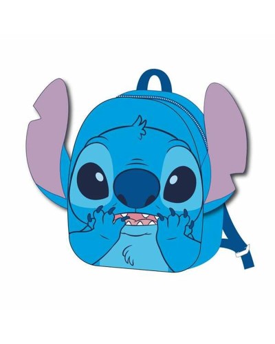 Zaino Scuola Stitch Stitch Blue 18 x 22 x 8 cm