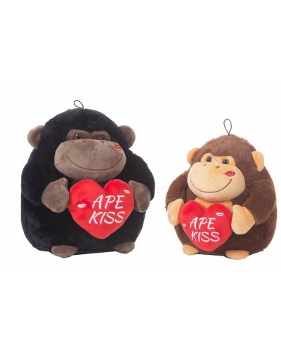 Pehmolelu Ape Kiss 16 cm Gorilla