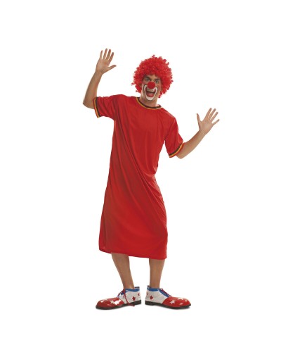 My Other Me Disfraz Payaso Adulto Rojo - Divertido & Espectacular
