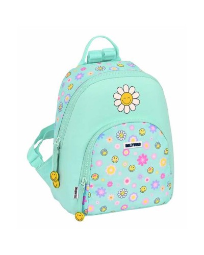 Smiley Sommer Spaß Kinderrucksack Türkis 25x30x13cm - Mini Schulrucksack
