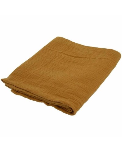 Domiva Muslin Swaddle Caramel 100x100 cm - Organic Cotton, Multipurpose

