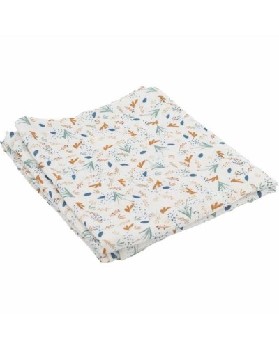 Domiva Mussola Neonato BY THE WATER Bianco 100x100 cm - Multiuso
