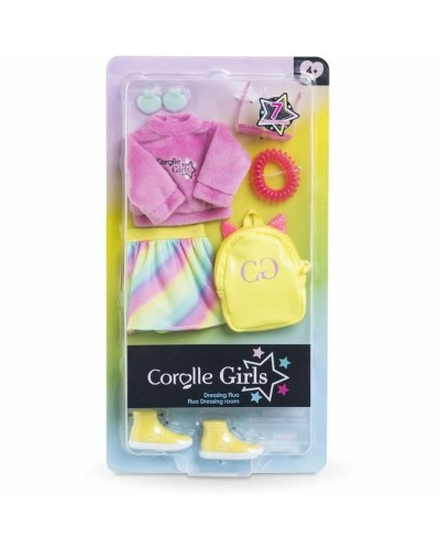 Corolle Fluo: Vestidor de Accesorios para Muñecas - Set de Ropa y Accesorios
