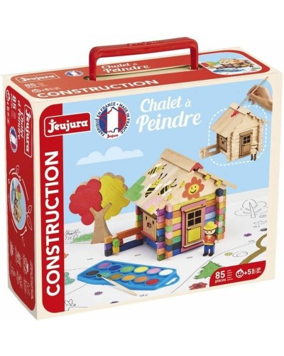 Jeujura Chalet da Dipingere: Set Costruzioni in Legno - Gioco Creativo
