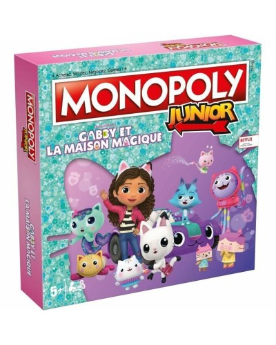 Winning Moves Monopoly Junior Gabby's Dollhouse - Juego de Mesa para Niños
