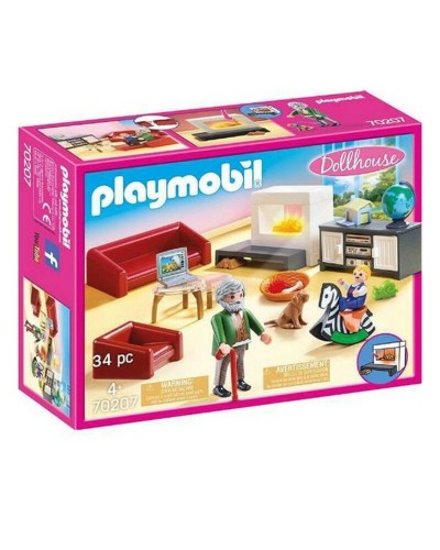 Playmobil Dollhouse: Dining Room Set 70207 (34 Pieces) - Furniture Playset
