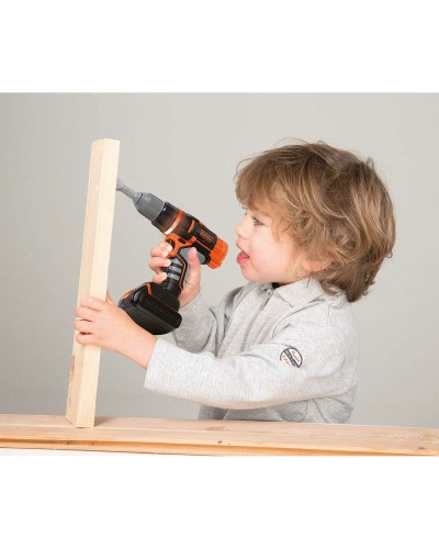 Smoby Black+Decker Taladro de Juguete para Niños - Sonidos Realistas +3 Años
