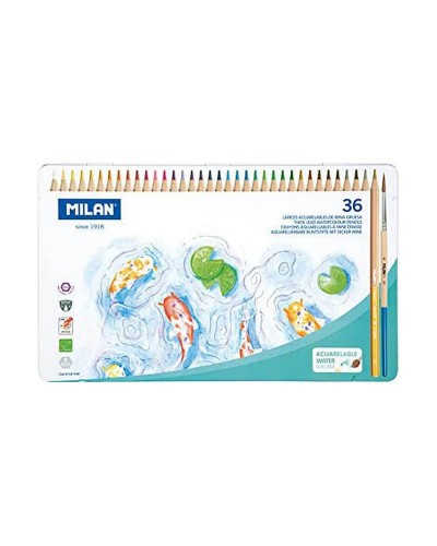 Milan Watercolor Pencils: Professional Watercolor Colored Pencils - Artistic Set
