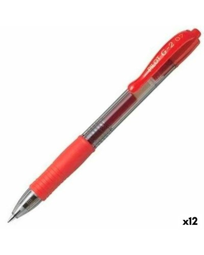 Pilot G-2 07 Penna Gel Rossa 0.4mm - Confezione 12 Unità

