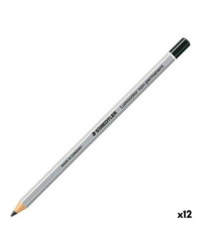 Staedtler Marker Pen Black - Non-Permanent, 12 Units
