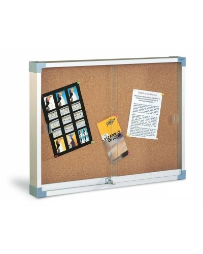 Prikbord Faibo Kurk Methacrylaat 80 x 100 cm Bruin Grijs