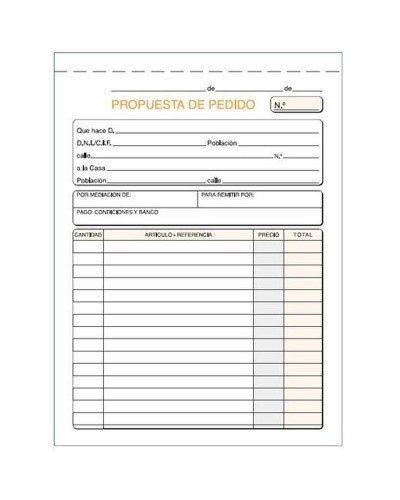 Invoice Book 15x21 cm - Fiscal Receipt Pad - 10 Units
