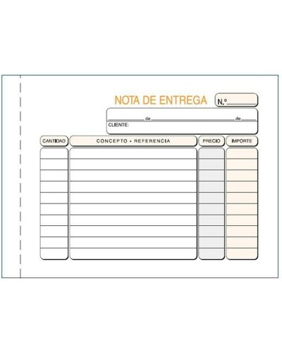 Delivery Book 15x10.5cm - Order Receipt Pad (10 Units)
