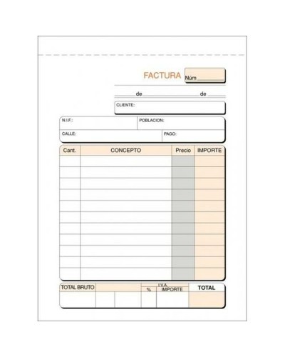 Libro Fatture 1/8 100 Fogli - Blocco Ricevute Fiscali (10 Unità)
