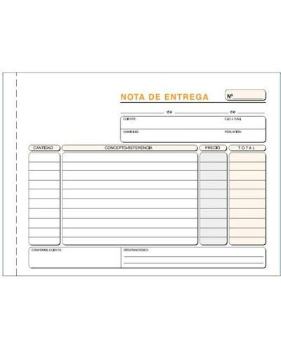 Libro Consegne 21x15cm - Ricevute Ordini Clienti - Pacco da 5 Pezzi
