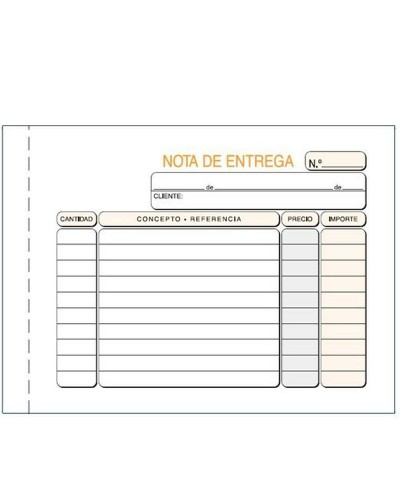 Libro de Entregas 15x10,5cm - Bloque de Recibos Facturas (5 Unidades)
