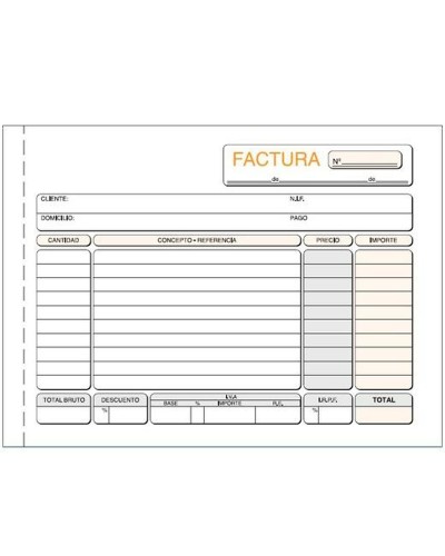 Libro Fatture 21x15 cm - 10 Blocchi - Ricevute Fiscali per Professionisti
