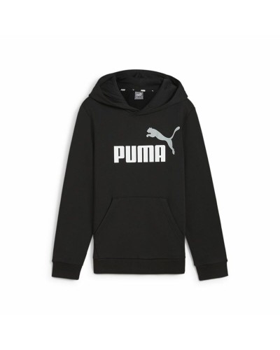 Kinderhoodie Puma Essentials+ 2 Col Big Logo Zwart